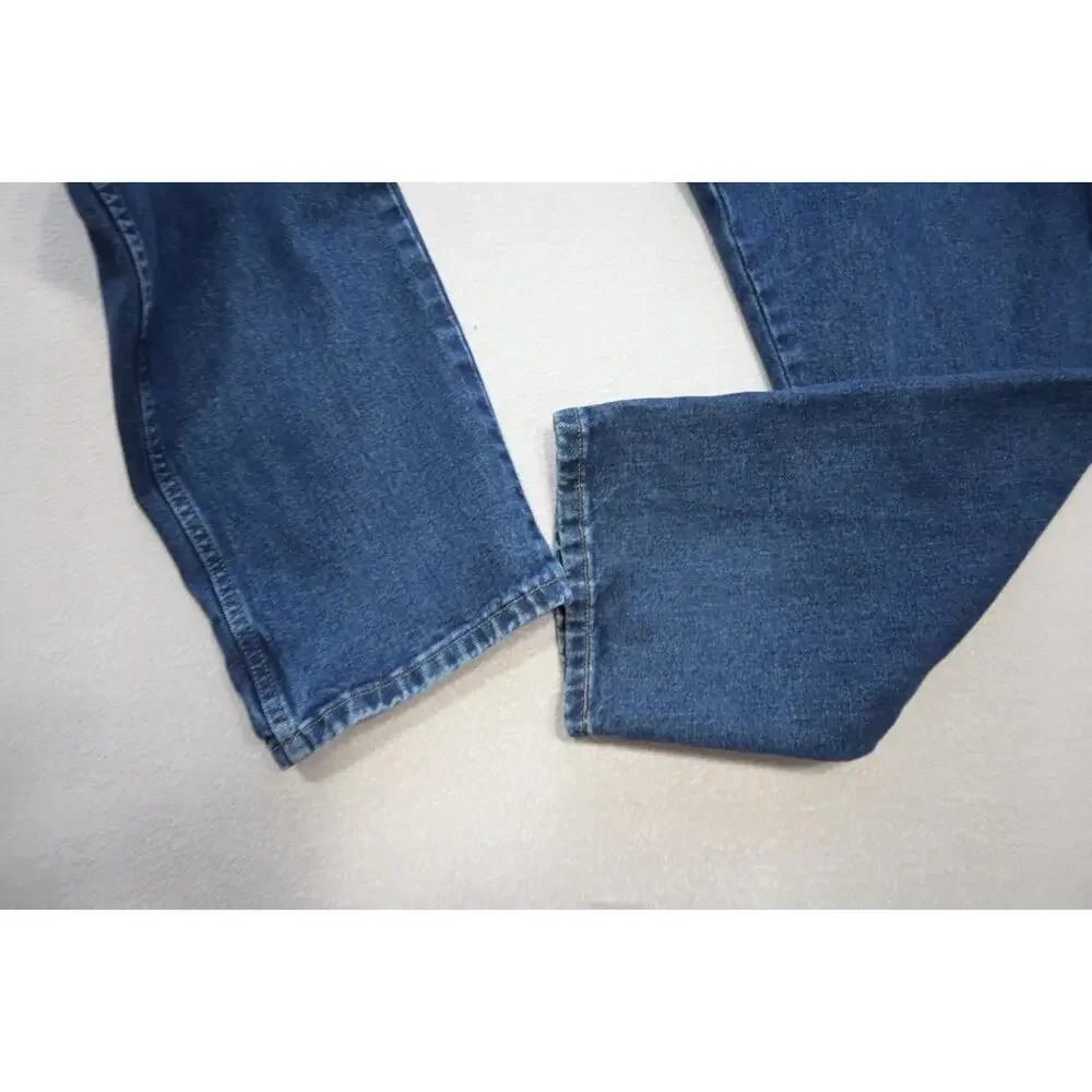 Wrangler Western Cowboy Cut Rugged Denim Blue Jeans Straight Mens Size‎ 44 x 34